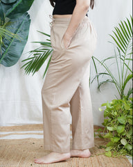 Beige Basic flex palazzo