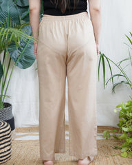 Beige Basic flex palazzo
