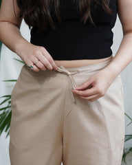 Beige Basic flex palazzo