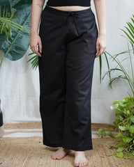 Black Basic flex palazzo