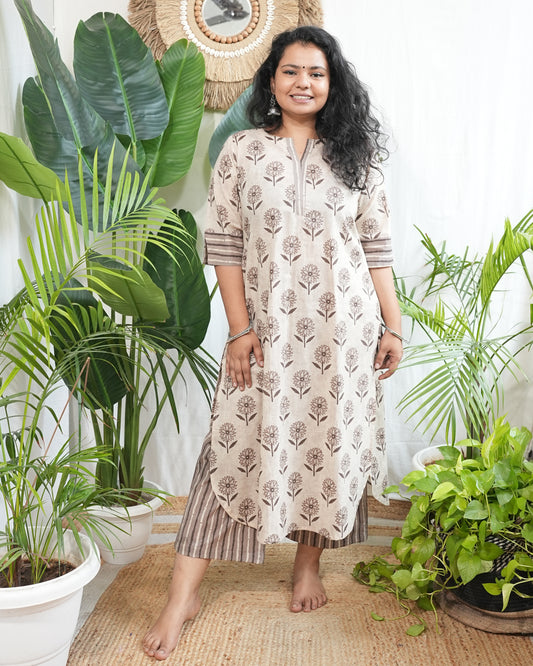 Brown bagru coord set