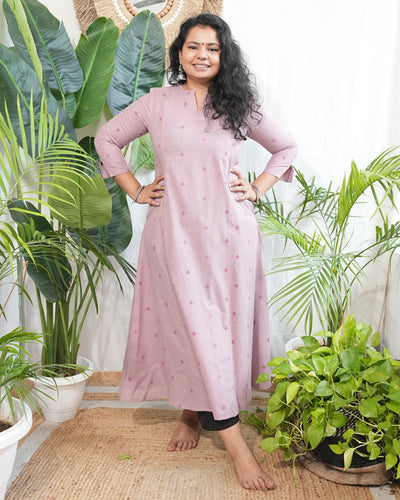 Onion pink south cotton Aline kurta