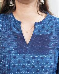Indigo Rayon Aline kurta