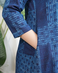 Indigo Rayon Aline kurta