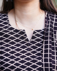 Black criss-cross Ajrakh kurta duppata set