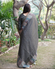 Mehendi green chanderi full suit set