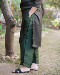 Mehendi green chanderi full suit set