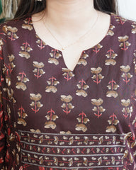 Coca-Cola floral yoke kurta