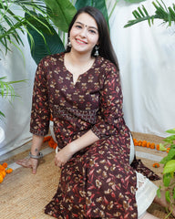 Coca-Cola floral yoke kurta