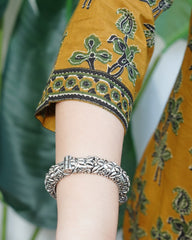 Dark Mustard Yoke kurta