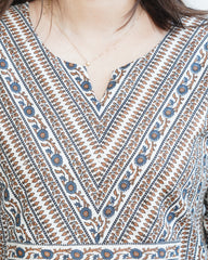 White lines Officewear Kurta