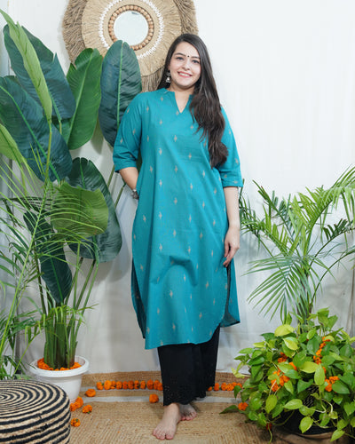 Ferozi south cotton kurta with pocket