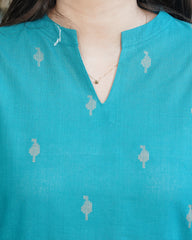 Ferozi south cotton kurta with pocket