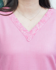 Pink Woollen short kurti