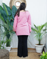 Pink Woollen short kurti