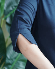 Navy blue basic lines coord set