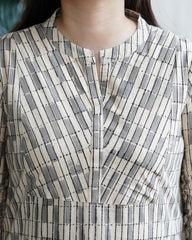 Cream Lines officewear Kurta