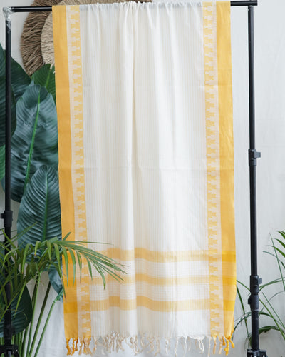 Cream south cotton Dupatta
