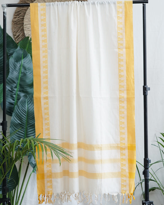 Cream south cotton Dupatta