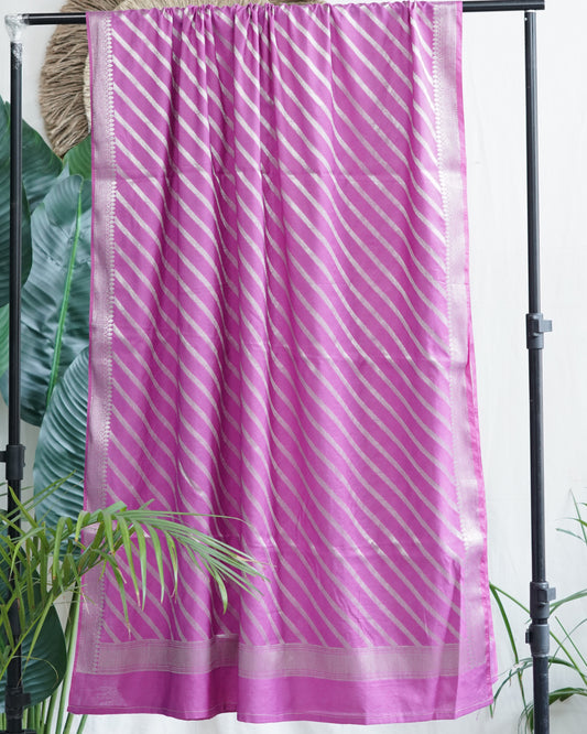 Purple Banarasi Soft silk duppata