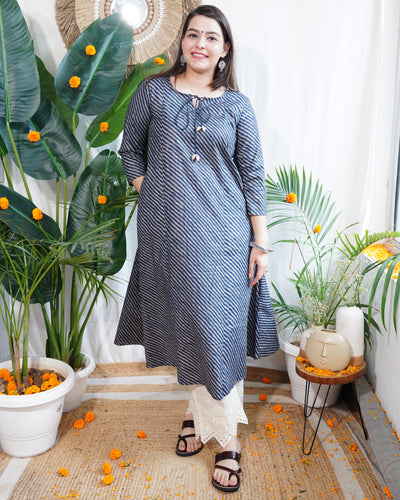 Indigo leher Aline kurta