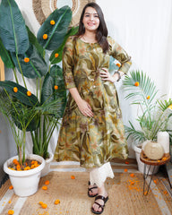 Vrinda floral Aline kurta