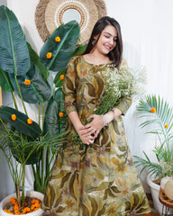 Vrinda floral Aline kurta