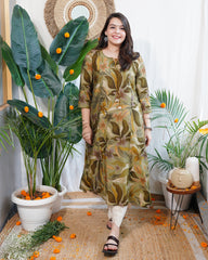 Vrinda floral Aline kurta