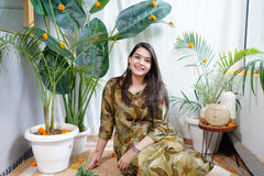 Vrinda floral Aline kurta