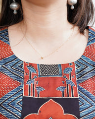 Black Minar panel kurta