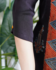 Black Minar panel kurta