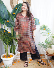 Multi geometric modal kurta