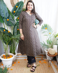 Rekha Aline cotton silk kurta