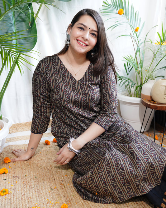 Rekha Aline cotton silk kurta