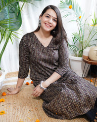 Rekha Aline cotton silk kurta