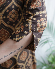 Dark Brown Buta Designer Kurta