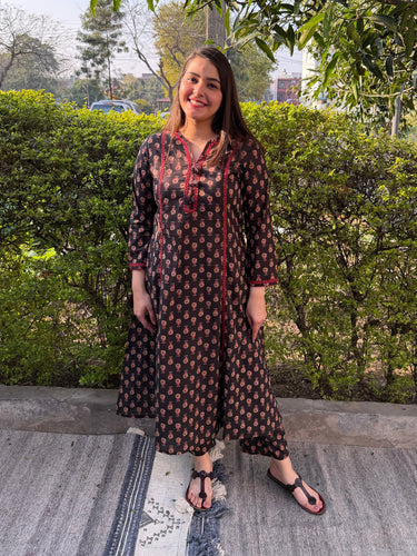 Black Buti Aline Co-ord Set