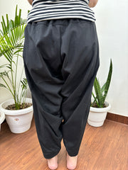 Black overall elastic salwar