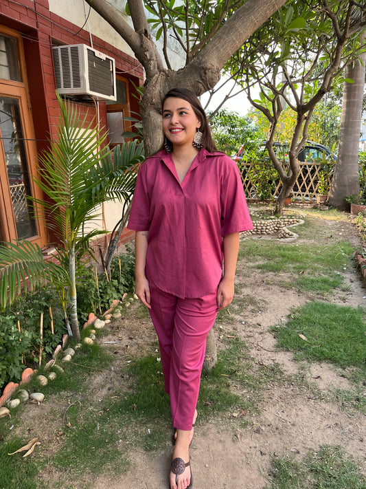 Onion Pink Solid Top - MYSANSKRITAM