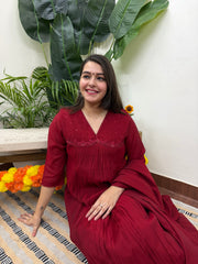 Red karwa special suit set