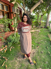 Mouse Brown Yoke Full suit set - MYSANSKRITAM