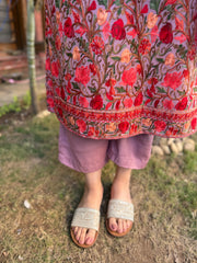 Onion embroidered Woollen full suit set