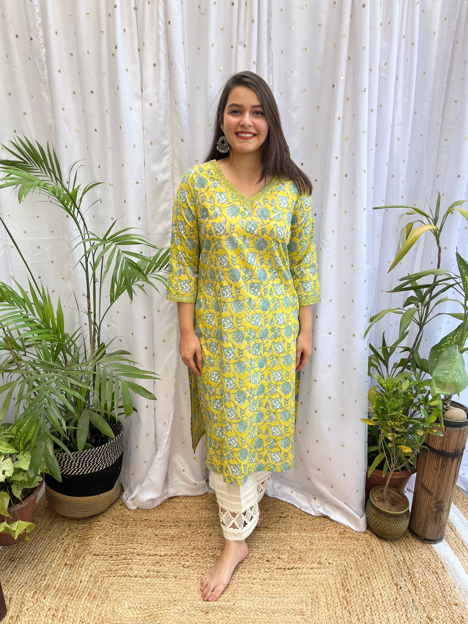 anarkali short kurta