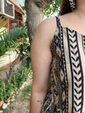 Brown Geometric Top - MYSANSKRITAM