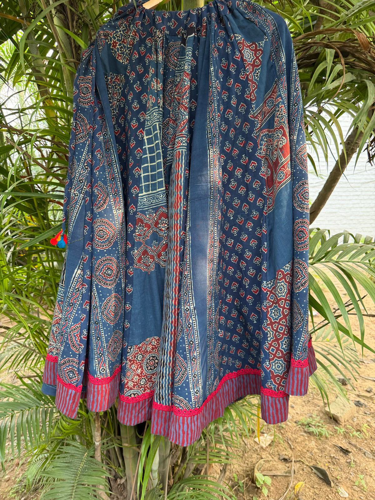 Indigo Multi kali skirt