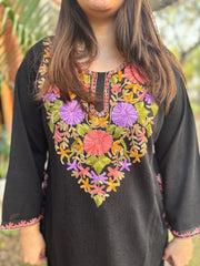 Blue Flower Phiran (Loose Fitting)