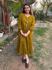 Mehendi Bandhini Dress by MySanskritam