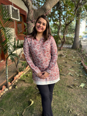 Woollen Jaal embroidered short kurti