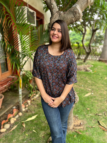 Bhujodi Modal silk top