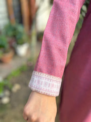 Pink woollen coord set